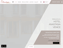 Tablet Screenshot of hotelanastasia.com
